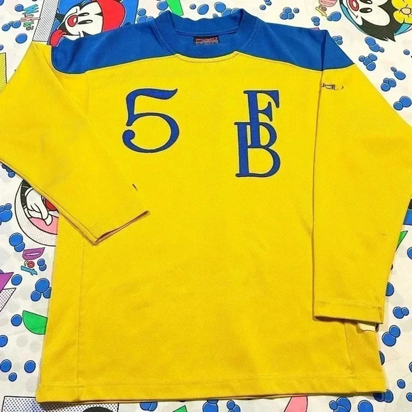 Vintage Kids FUBU Vintage League 1991 Long Sleeve Jersey Size YL (14/16) - Picture 2 of 14